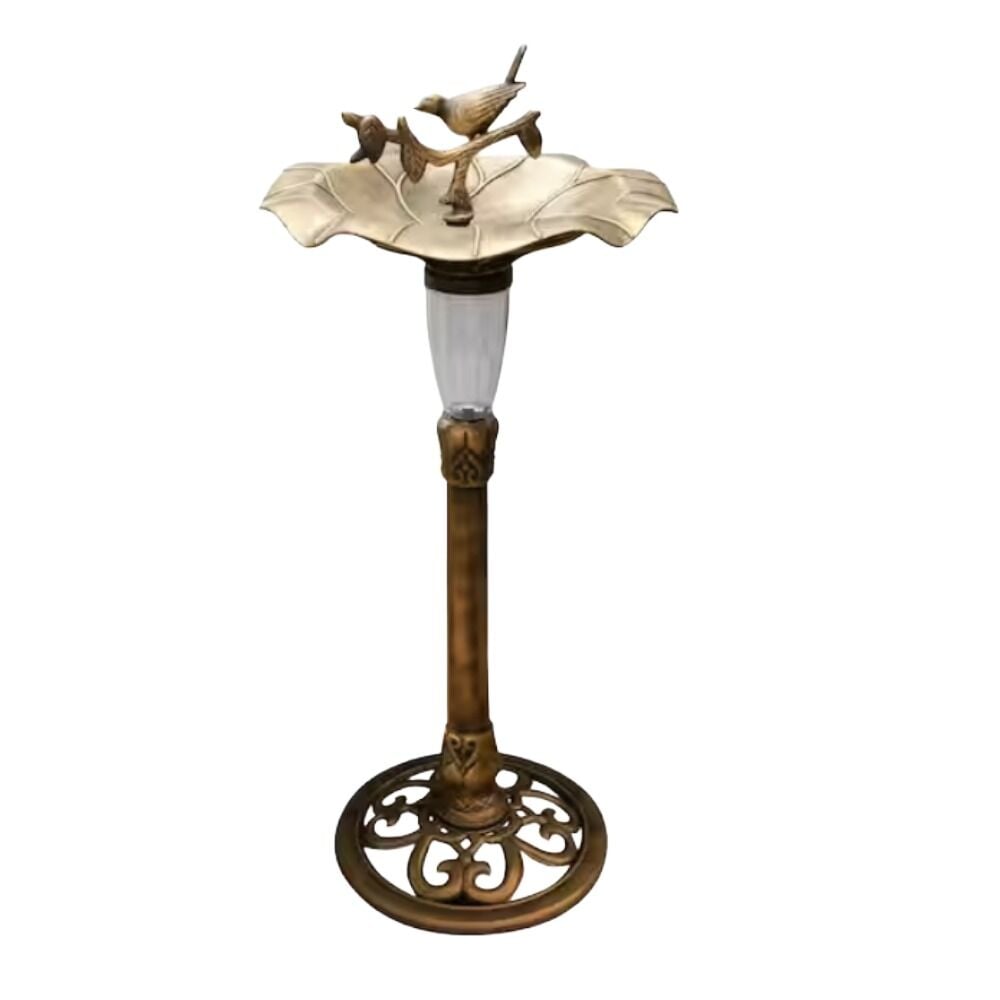 image of Solar Birdbath, Gold