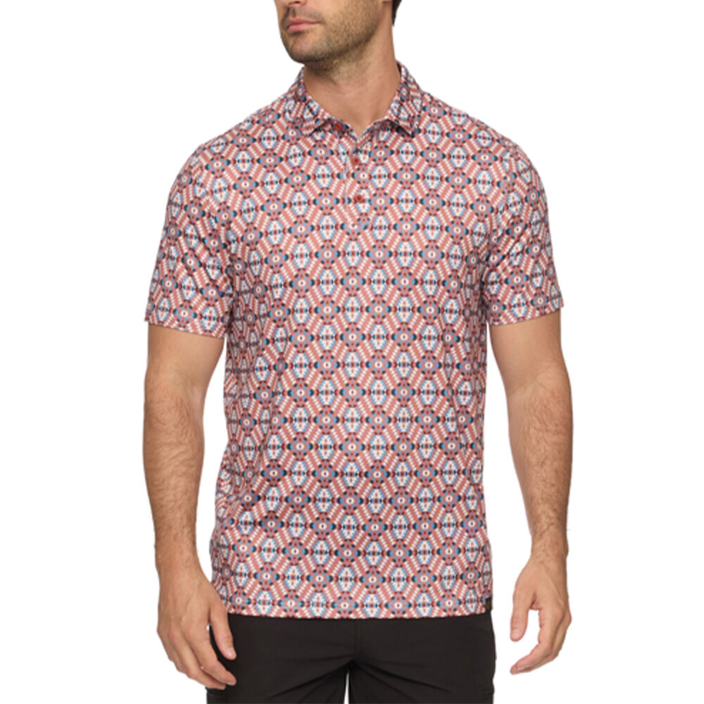 image of Men's Nash Southwest Print Short Sleeve Polo