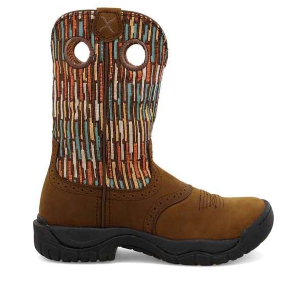 image of Women's 9 in. All Around Work Boot- Brown and Brown Multicolor