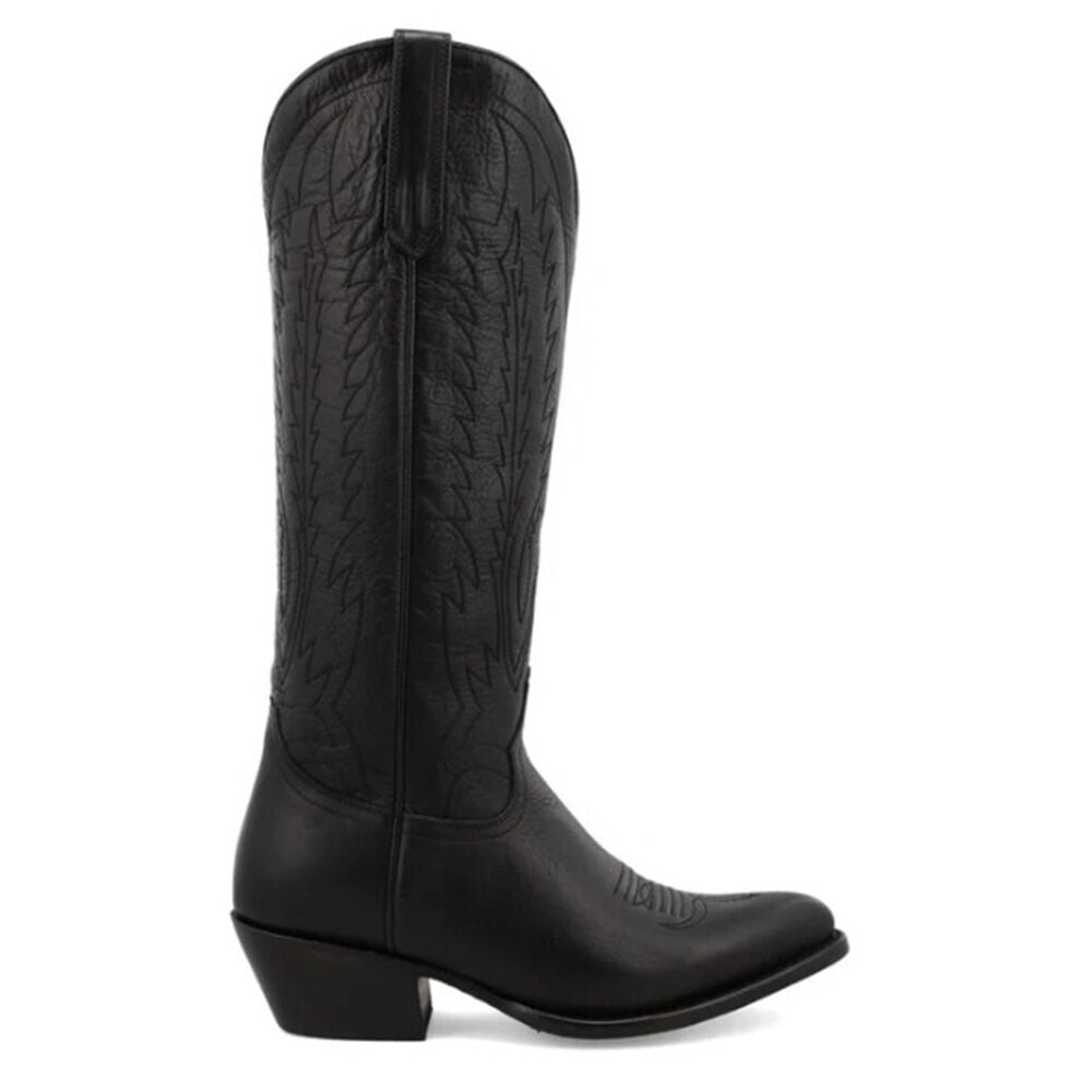 image of Women's Almond Toe Eden Boots- Black