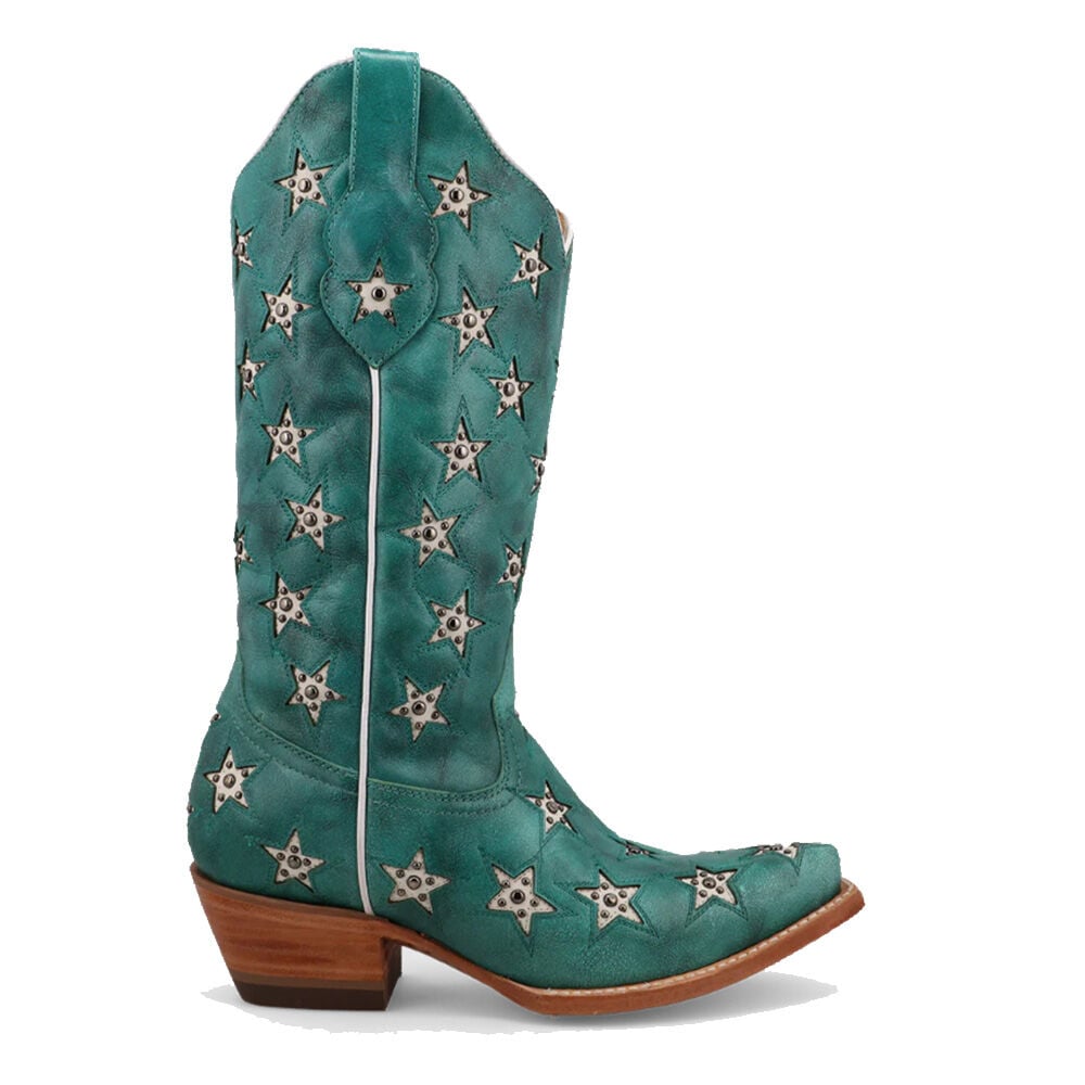 image of Women's 12 in Western Boot- Marfa, Turquoise and Champagne