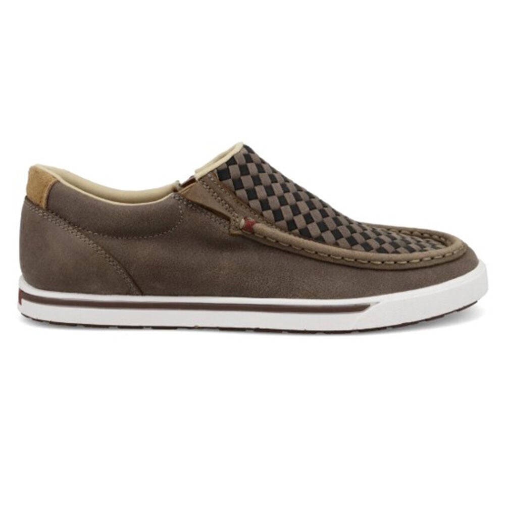 image of Women's Slip On Kicks- Taupe Gray/Black