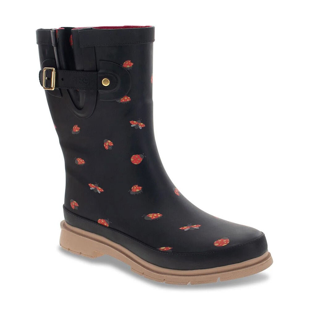 image of Women's Lucky Ladybug Mid Rain Boot