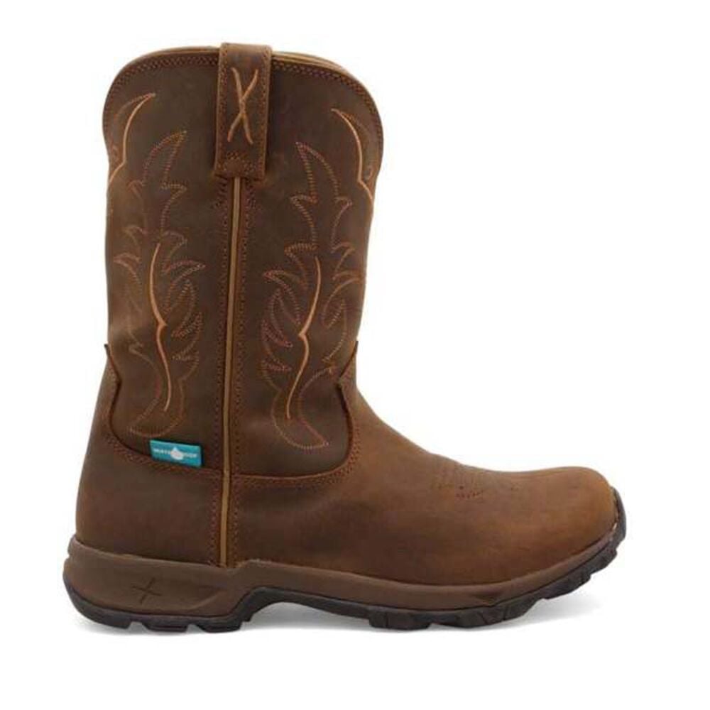 image of Women's 10 in. Pull-on Hiker Boot- Distressed Saddle and Saddle