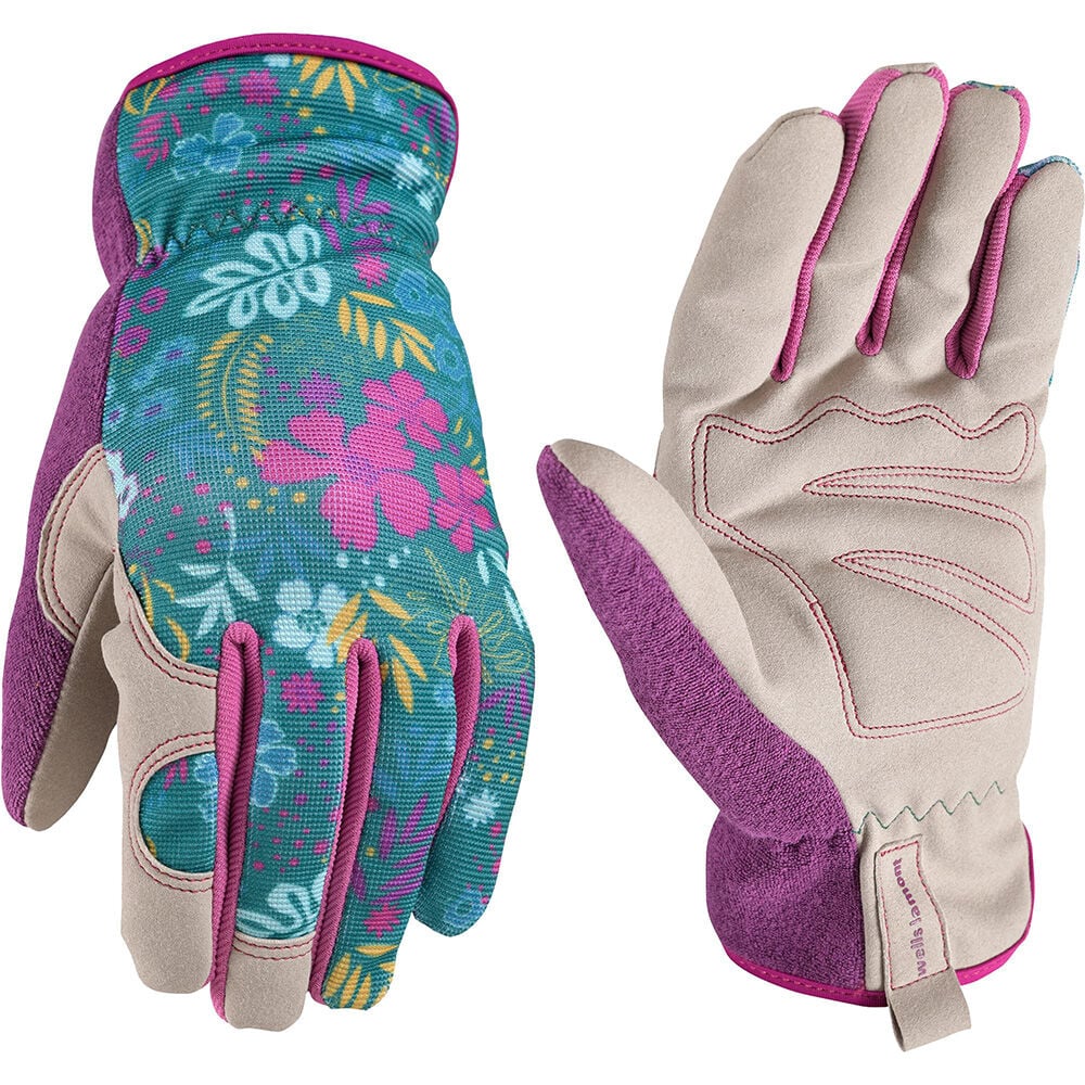 image of Women's Synthetic Leather Padded Palm Slip-On Wrist Gloves