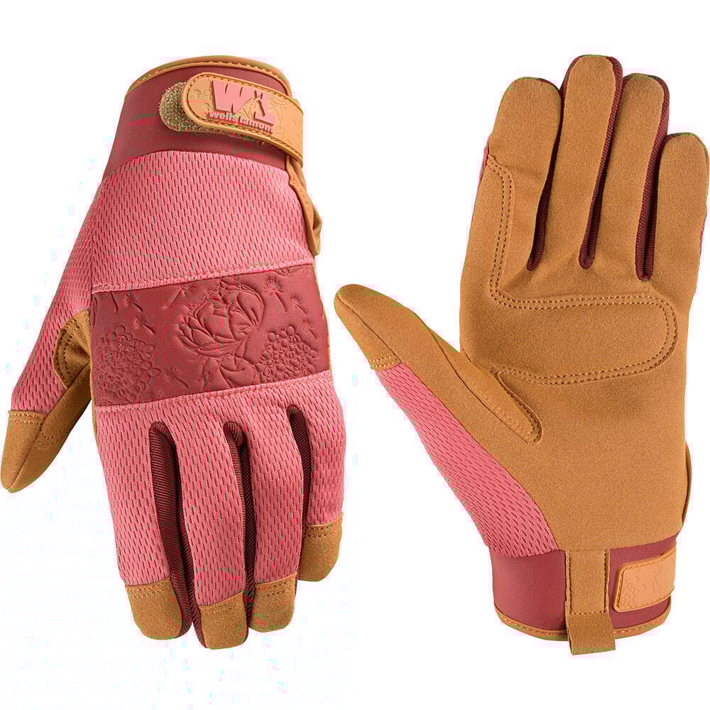 image of Women's Synthetic Leather Adjustable Wrist Gloves