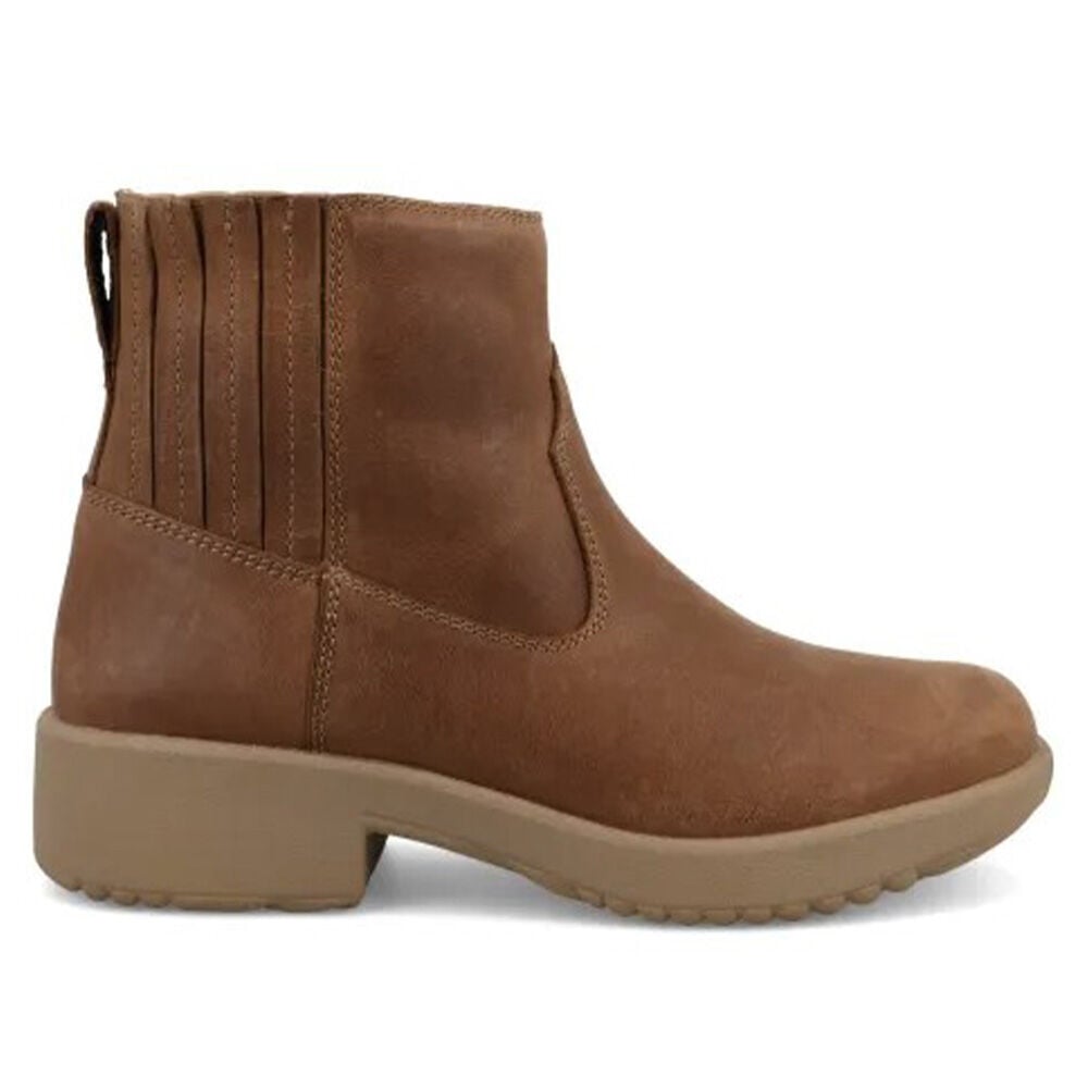 image of Women's 6 in. Moc Toe Platform Shoes- Tawny Brown