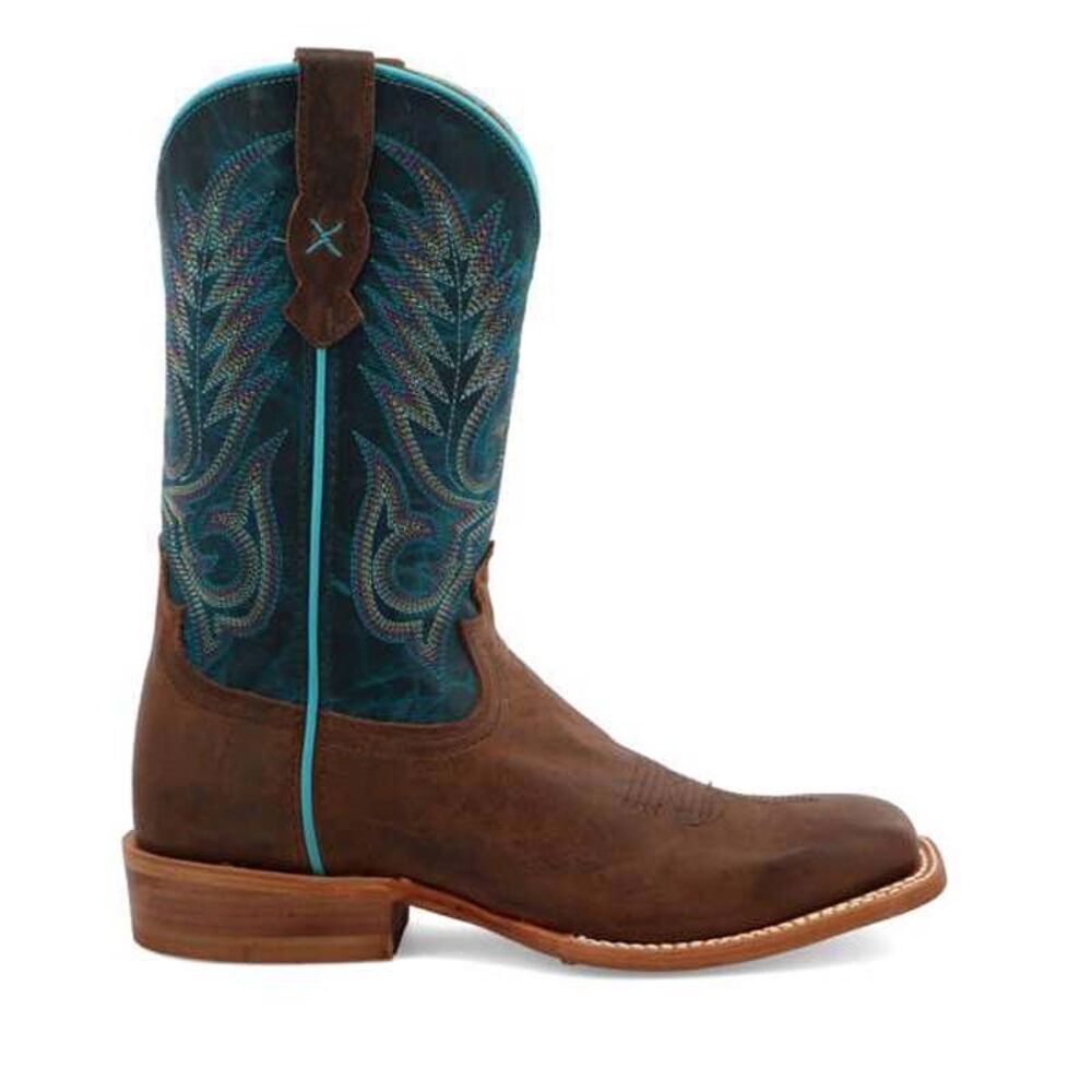 image of Women's 11 in. Rancher- Dark Chocolate and Ocean Blue