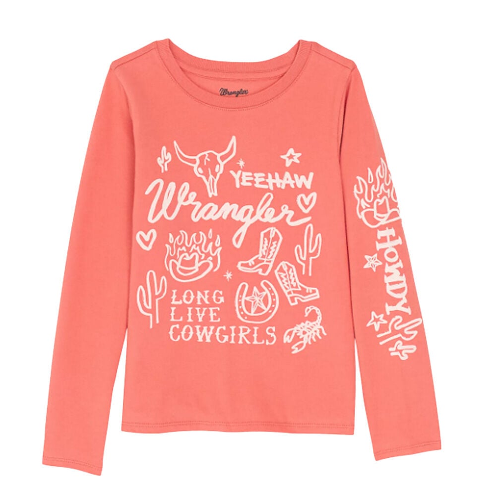image of Girl's Long Live Long Sleeve Graphic Tee