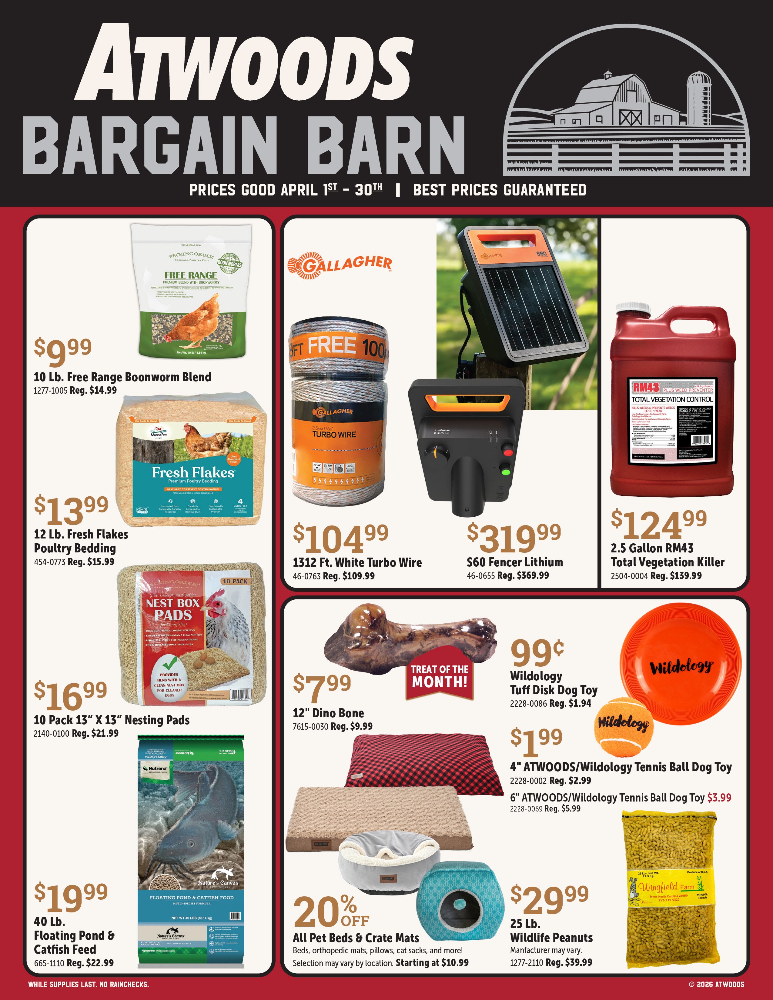 image of April 2026 Bargain Barn